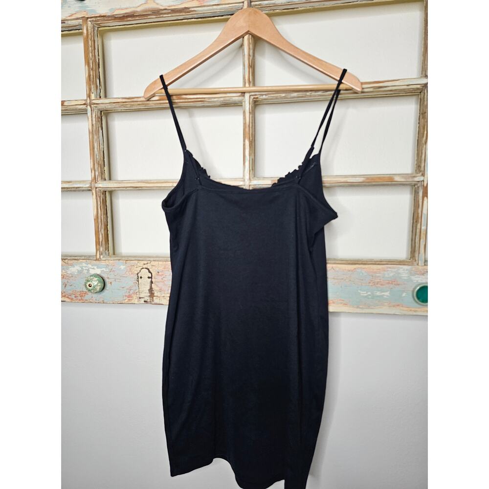 Bcbgeneration Black Ribbed Spaghetti Strap Mini D… - image 2